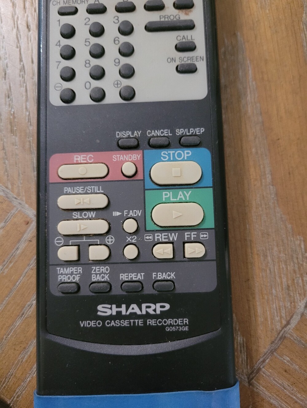 Sharp Video Cassette Recorder Remote Control - Picture 3 of 4